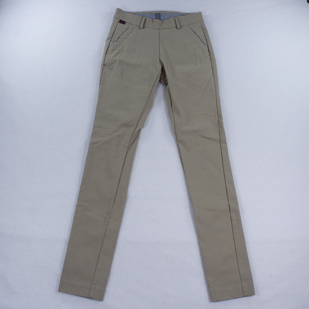 KJUS Women's Golf Pants Size 32 / 2XS Khaki Tan Slim Fit Stretch Chino Trousers